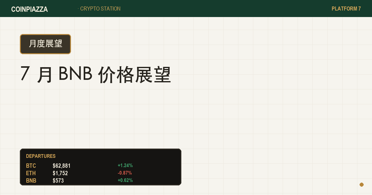 7 月 BNB 价格展望封面